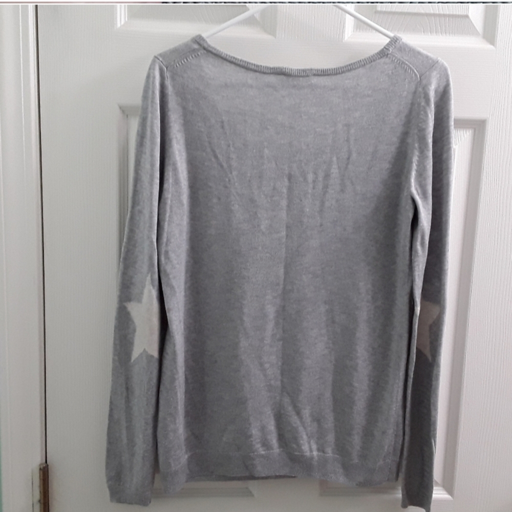 Vintage Esprit Star Elbow Henley Sweater